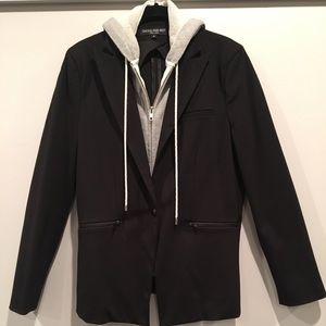 Central Park West Hooded Blazer Sz.M